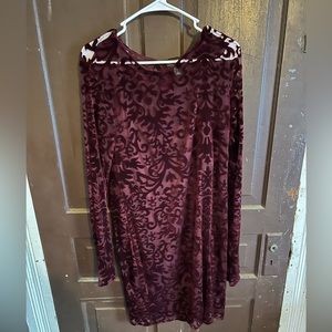 Burgundy Forever 21 dress